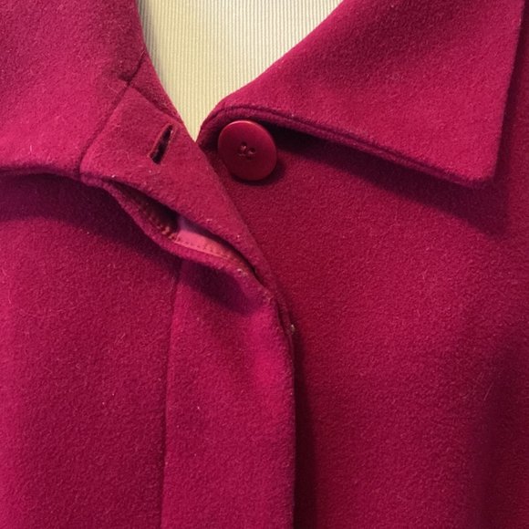 Talbots Berry Overcoat - Picture 4 of 8